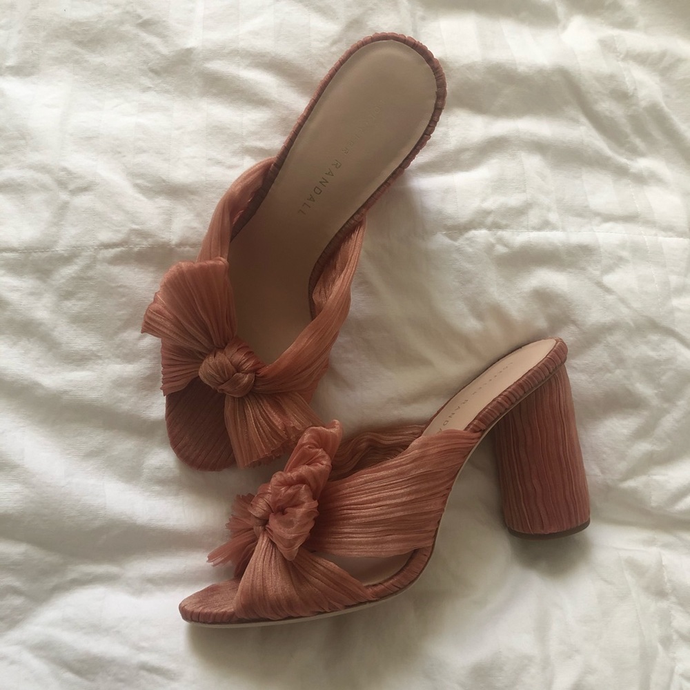 Penny bow sandals in Bermuda Pink